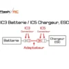 Adaptateur Batterie IC3 / ESC, Chargeur IC5