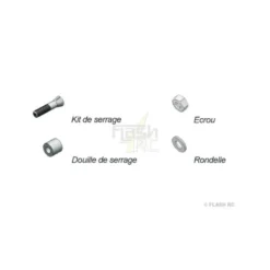 224311 - Adaptateur Hélice 5mm / 8mm Extra 300 S / FUNCUB XL