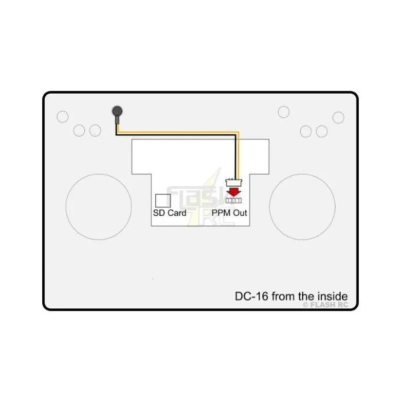 Adaptateur PPM (rouge stéréo) Jack 3.5mm pour DC/DS16 Jeti
