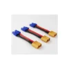 Adaptateur XT60 mâle vers EC3 femelle - Version longue (5cm / 14AWG)