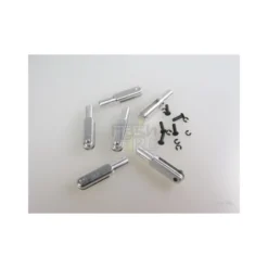 2143AL - Chape alu M2.5 L:23mm axe:1.6mm (6 pcs) Mp Jet