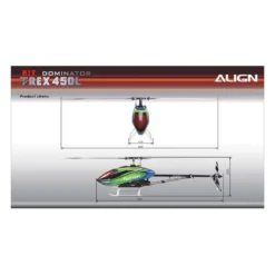 Align T-REX 450L Dominator KIT (avec mot/esc 6S) (RH45E23X)
