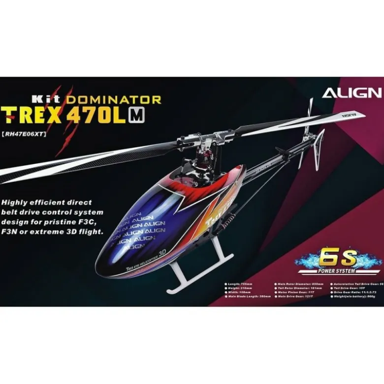 Align T-REX 470LM(Métal) Dominator KIT (RH47E06X)