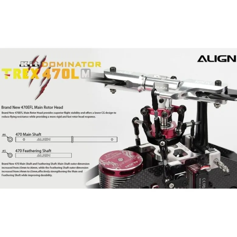 Align T-REX 470LM(Métal) Dominator KIT (RH47E06X)