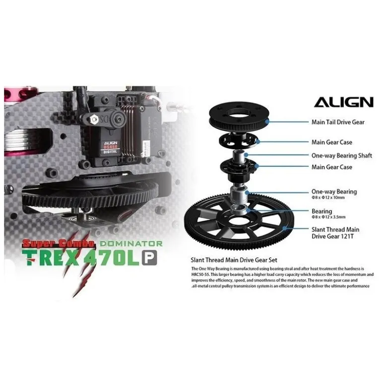 Align T-Rex 470LP Dominator Combo RH47E05X