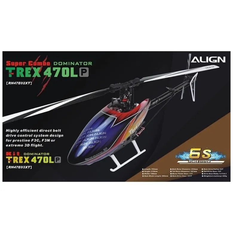 Align T-Rex 470LP Dominator Super Combo RH47E02X