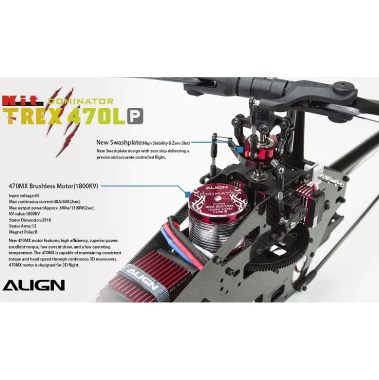 Align T-REX 470LP(Plastique) Dominator KIT (RH47E03X)
