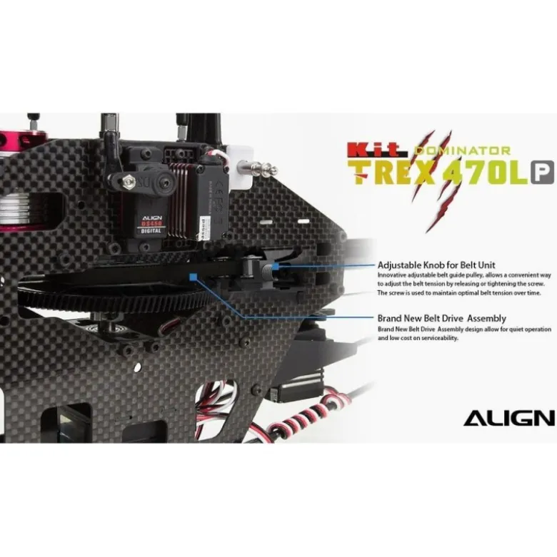 Align T-REX 470LP(Plastique) Dominator KIT (RH47E03X)