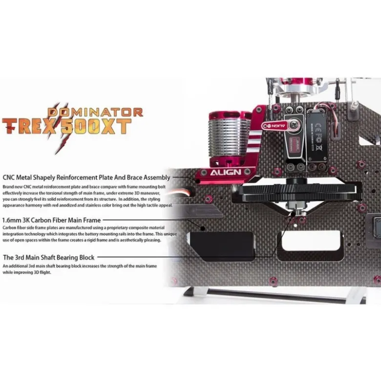 Align T-REX 500XT Dominator Top Combo (DS530M/DS535M + Microbeast)