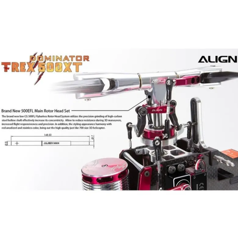 Align T-REX 500XT Dominator Top Combo (DS530M/DS535M + Microbeast)
