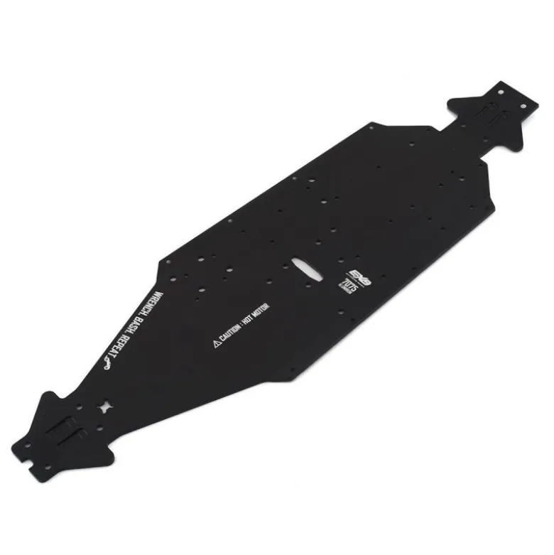 ARRMA Aluminum Chassis CNC 7075 T6 LWB Black - ARA320570