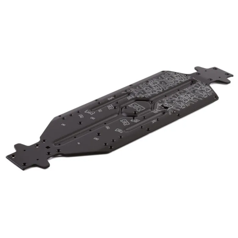 ARRMA Aluminum Chassis CNC 7075 T6 LWB Black - ARA320571