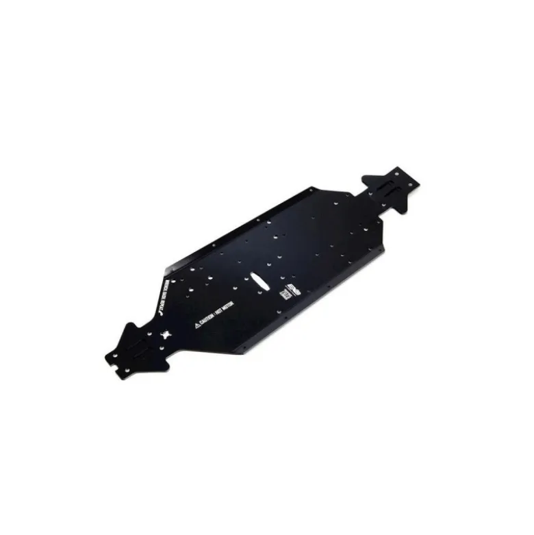 ARRMA Aluminum Chassis CNC 7075 T6 SWB Black - ARA320572
