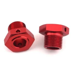 ARRMA Aluminum Wheel Hex 17mm 14.6mm Thick Red (2) - ARA311035
