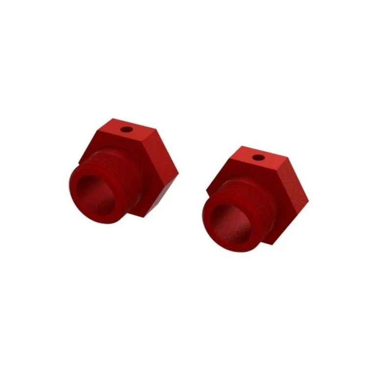 ARRMA Aluminum Wheel Hex 24mm (Red) (2)