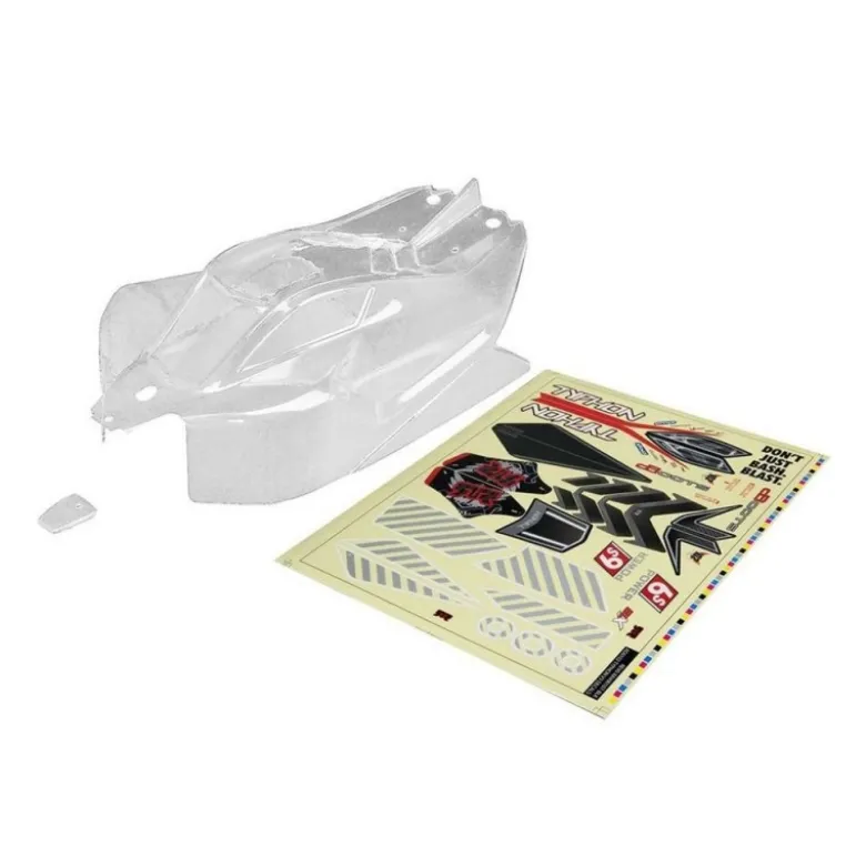 ARRMA AR406106 Body Clear W/ Decals Typhon 6S BLX
