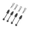 ARRMA AR390178 Body Clip Retainer 1/8 Scale Black (4)