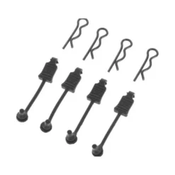 ARRMA AR390178 Body Clip Retainer 1/8 Scale Black (4)
