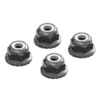 ARRMA AR708008 Flanged Nyloc Locknut 4mm Silver (4)