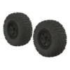 ARRMA AR550042 Fortress SC Tire Set Glued Black (2)