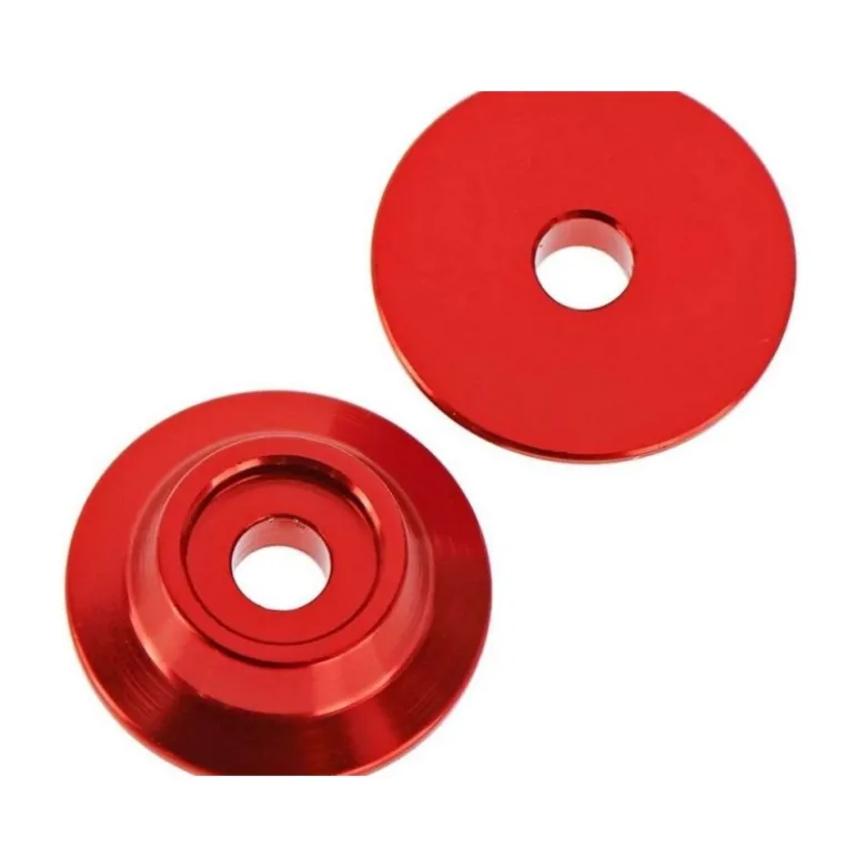 ARRMA AR320215 Wing Button Aluminum Red (2)