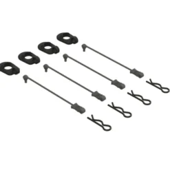 ARRMA Body Clip Retainers 1/5 Scale (Black, 4)