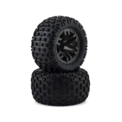 ARRMA Dboots Fortress MT Tire Set Glued Gun Metal (2) - ARA550086