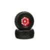 ARRMA DBOOTS Fortress Tire Set Glued (Red) (2pcs) - ARA550065