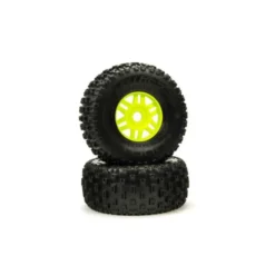 ARRMA dBoots Fortress Tyre Set Glued Green (Pair) - ARA550068