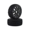 ARRMA Dboots 2HO Tire Set Glued Gun Metal (2) - ARA550088