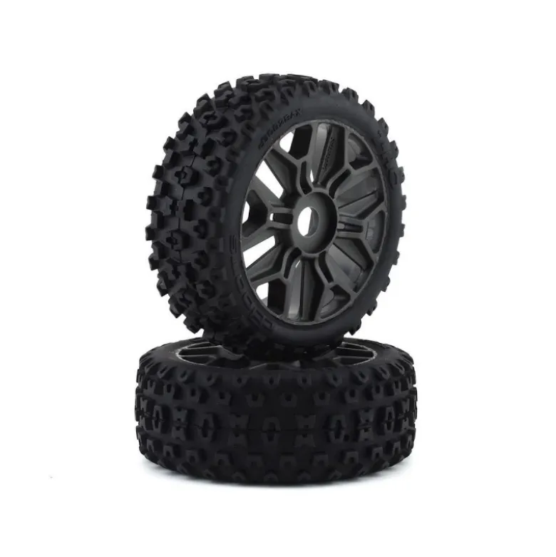 ARRMA Dboots 2HO Tire Set Glued Gun Metal (2) - ARA550088