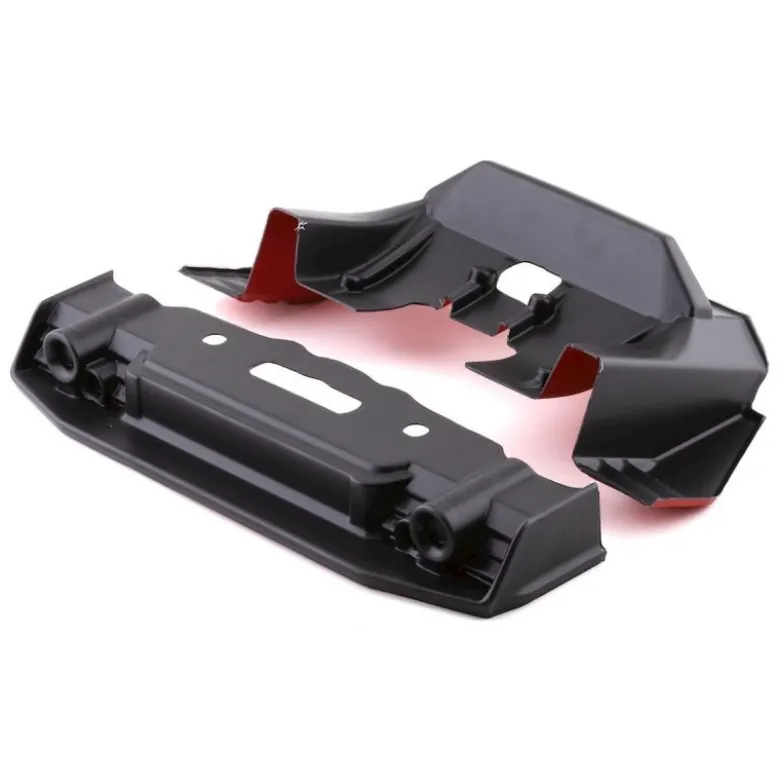ARRMA FELONY Painted Splitter And Diffuser Black/Red - ARA410008