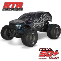 ARRMA 1/10 GORGON 223S 2WD RTR Brushless Monster Truck, Red/Black