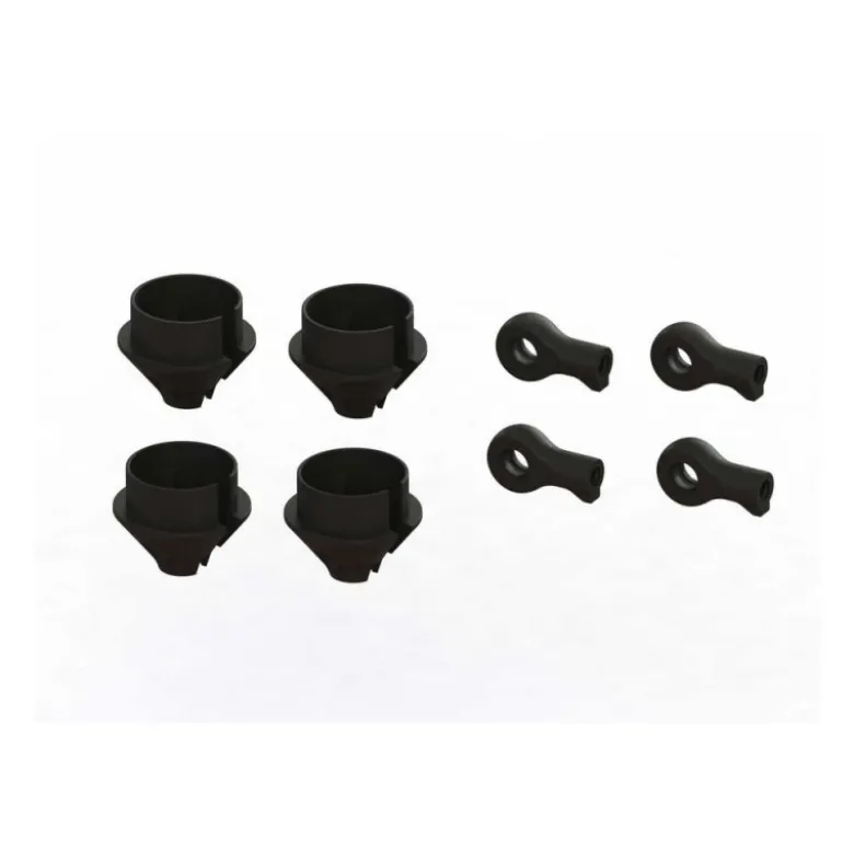 ARRMA HD Shock Rod End and Spring Cup Set (2 Pairs) - ARA330608