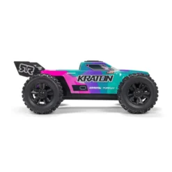 Arrma Mini Kraton 4X4 3S DSC 1/16 - Monster Truck RC Brushless - Rose (Pack Complet avec Batterie et Chargeur) ARA2508ST2