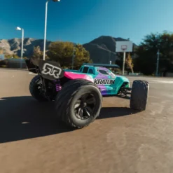 Arrma Mini Kraton 4X4 3S DSC 1/16 - Monster Truck RC Brushless - Rose (Pack Complet avec Batterie et Chargeur) ARA2508ST2