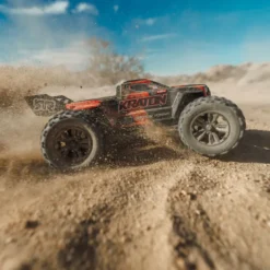 Arrma Mini Kraton 4X4 3S DSC 1/16 - Monster Truck RC Brushless - Rouge et noir ARA2508T1