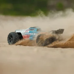 Arrma Mini Kraton 4X4 3S DSC 1/16 - Monster Truck RC Brushless - Bleu (Pack Complet avec Batterie et Chargeur) ARA2508ST1