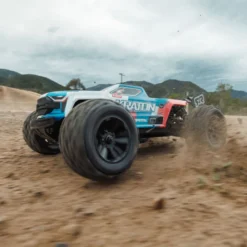 Arrma Mini Kraton 4X4 3S DSC 1/16 - Monster Truck RC Brushless - Bleu (Pack Complet avec Batterie et Chargeur) ARA2508ST1