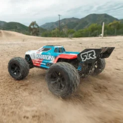 Arrma Mini Kraton 4X4 3S DSC 1/16 - Monster Truck RC Brushless - Bleu (Pack Complet avec Batterie et Chargeur) ARA2508ST1