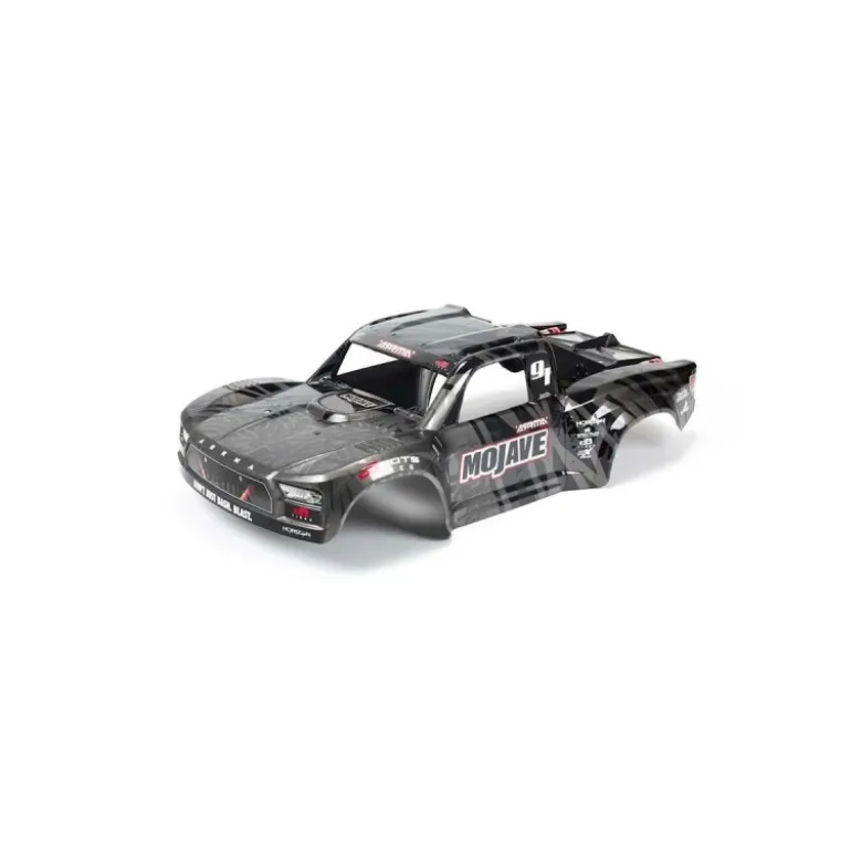ARRMA MOJAVE 1/7 EXB Painted Decaled Trimmed Body Black - ARA411006