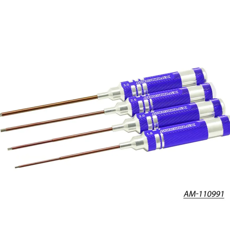 Arrowmax - clé allen Set 1.5, 2.0, 2.5 & 3.0 X 120MM - 4-Teilig.