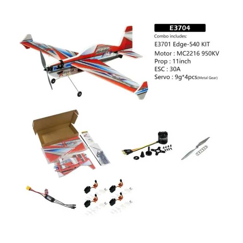 Avion DW Hobby Edge 540 EPP 1100mm avec combo esc , moteur et servo