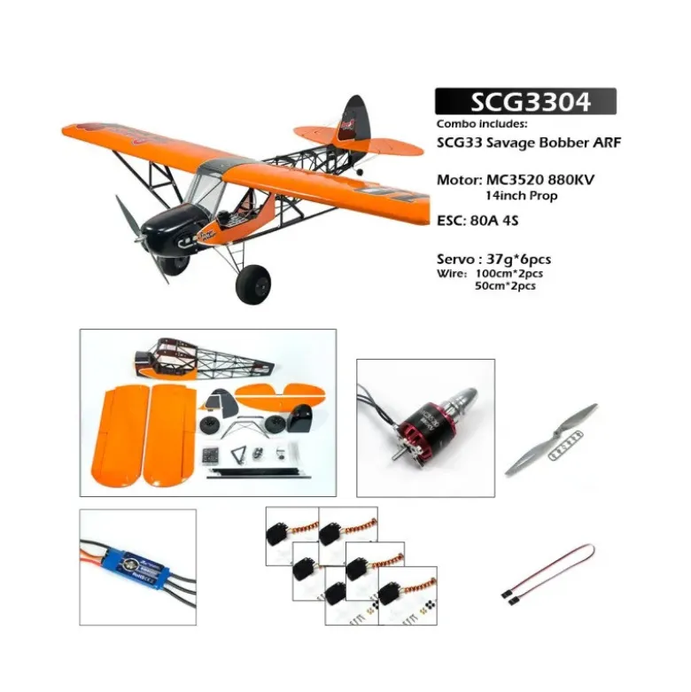 Avion DW Hobby Savage Bobber 1,88M ARF avec esc + moteur + servo