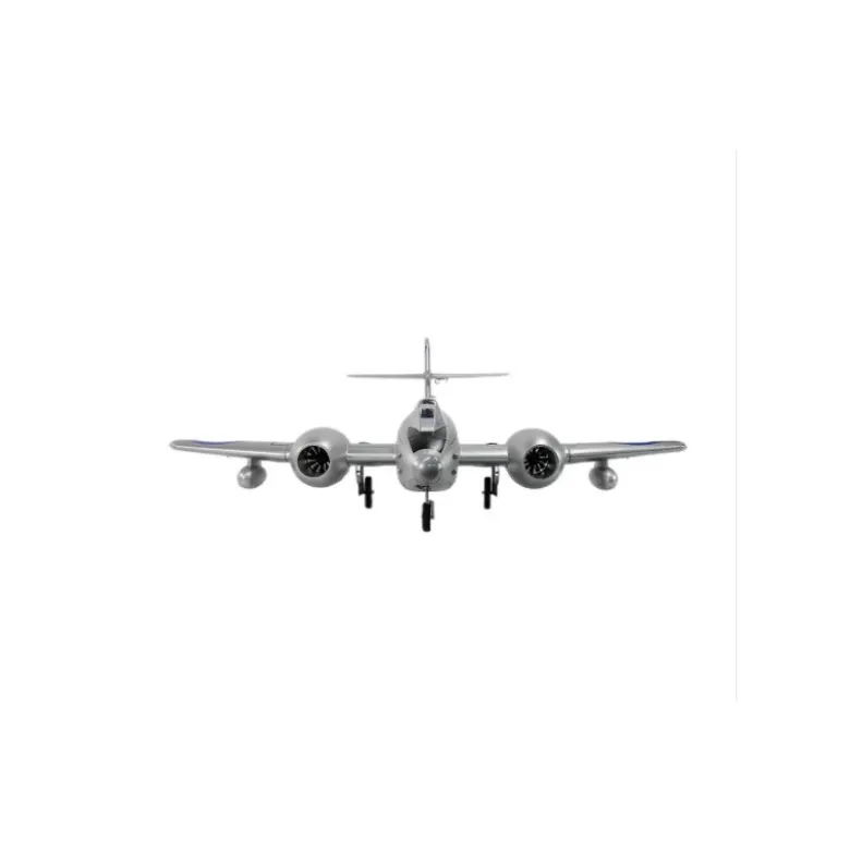 Avion Dynam Gloster Meteor F8 V2 argenté Twin 70 mm EDF Jet PNP