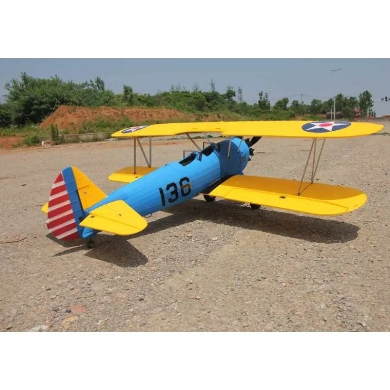 Avion Dynam PT-17 Bleu PNP env. 1.30m