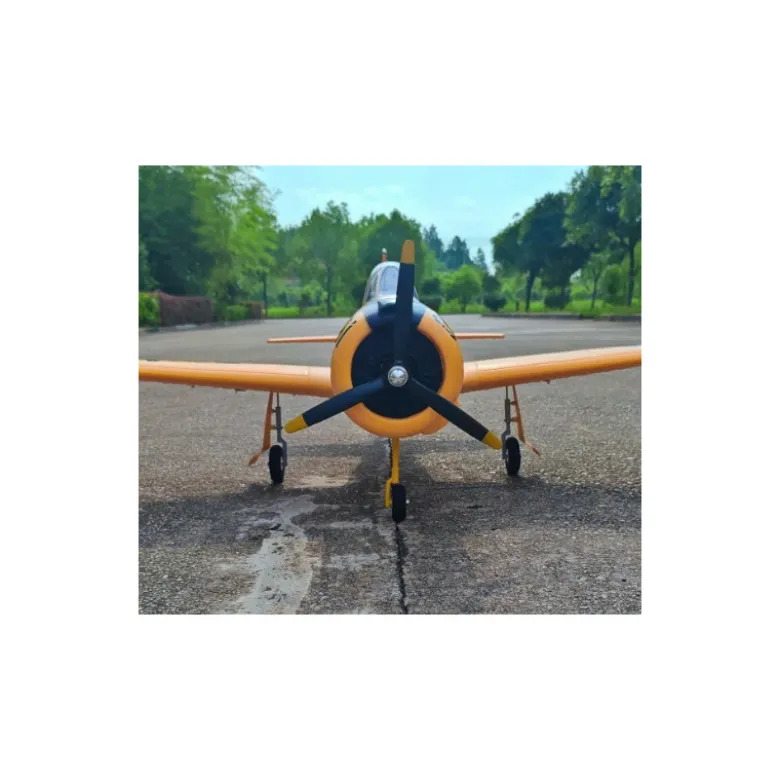 Avion Dynam T28 Trojan V2 PNP jaune env.1.27m