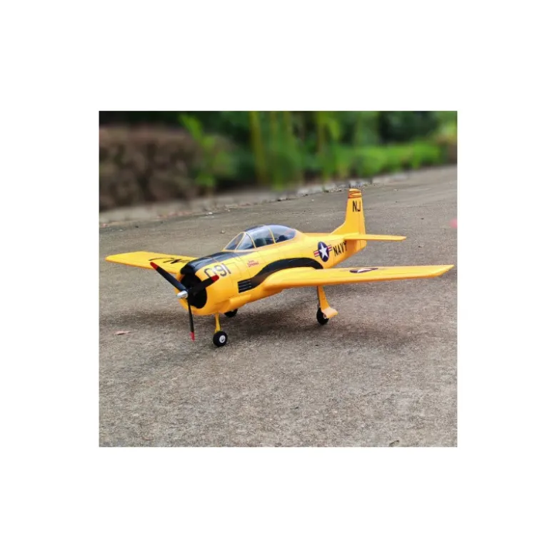 Avion Dynam T28 Trojan V2 PNP jaune env.1.27m