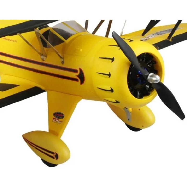 Avion Dynam Waco YMF-5D Jaune PNP env. 1.27m