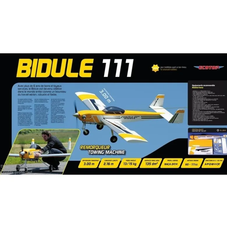 Avion Ecotop BIDULE 111 ARF env.3.00m